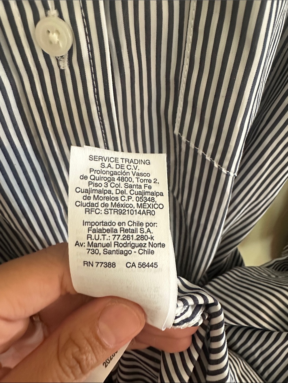 J. Crew Navy and White Striped Long-Sleeve Shirt Dress with Self-Tie Waist EUC - Picture 7 of 8